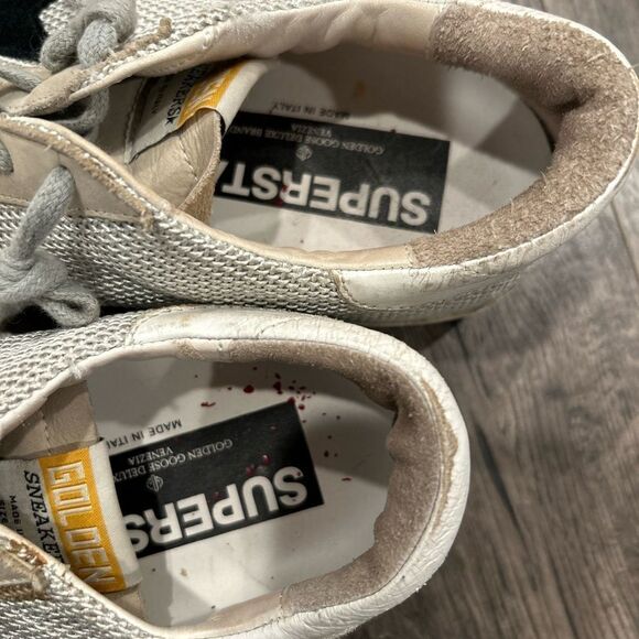 Golden Goose Men's Sneakers - Beige and Black - Picture 8 of 12